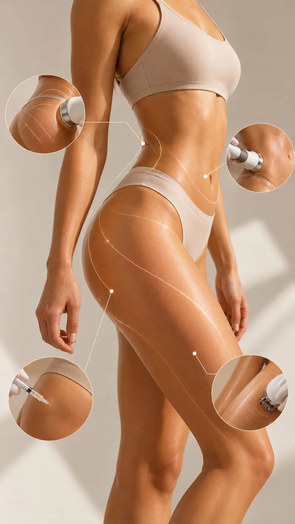 Estética corporal com tecnologia aplicada ao contorno